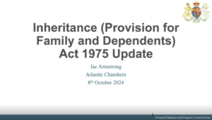 Read more about the article Contentious Probate LBPCF session – recording and materials