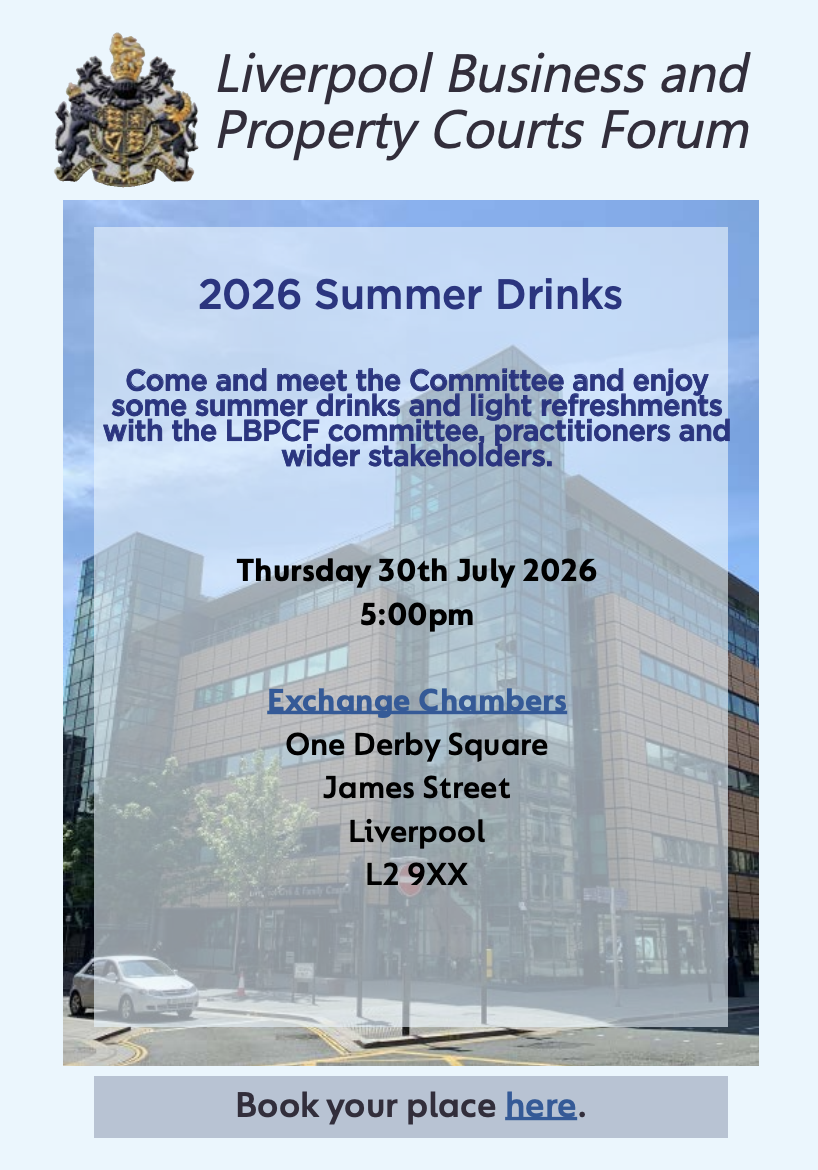 You are currently viewing Date for the Diary! 2026 Summer Drinks – 30th July 2026, Exchange Chambers